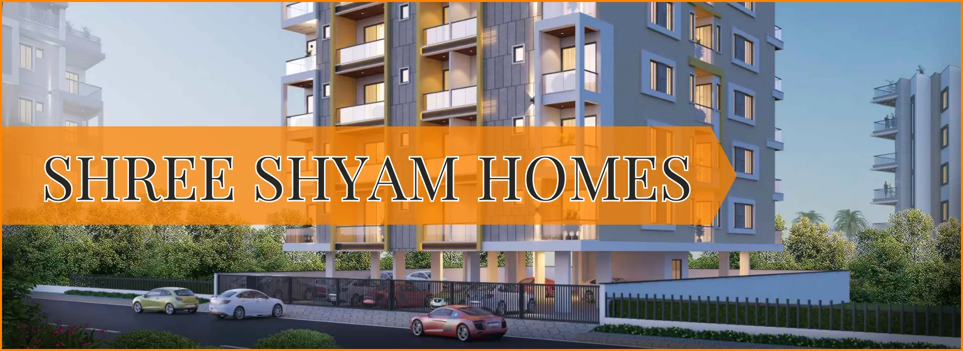 Front view of Shree Shyam Homes – JDA approved 3BHK luxury apartments in Ganpatpura, Jaipur-Jaipur Propertys