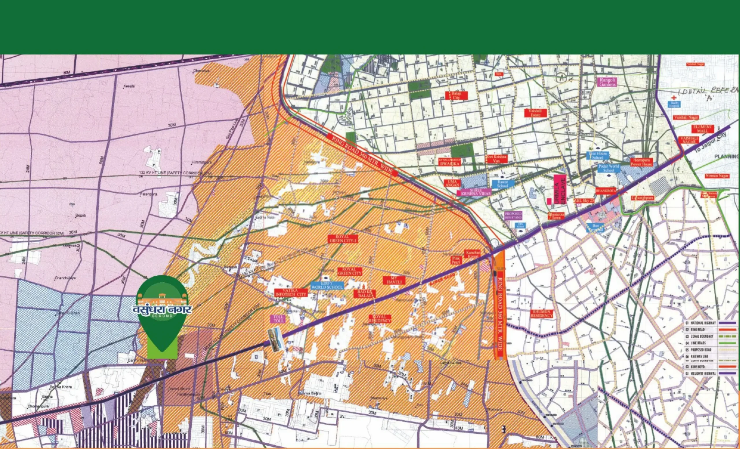 Vasundhara Nagar 2nd Plots map