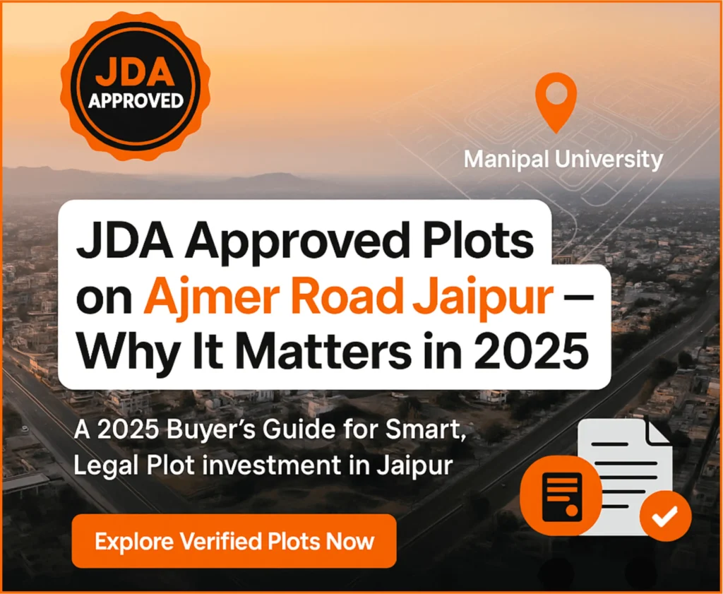 jda approved jaipur ajmer road plots