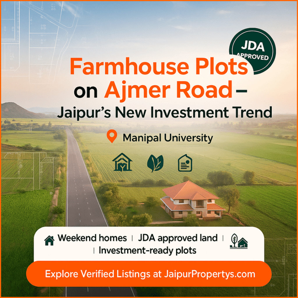 farmhouse plots on ajmer road jaipur.